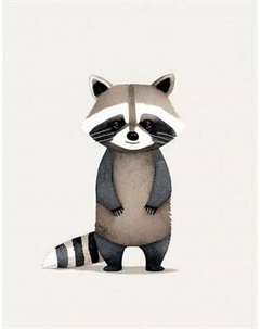 Картина Stamprint Малыш енот / CD025