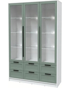 Шкаф с витриной Интерлиния Концепт Тренд КТ-ШВ3 с подсветкой