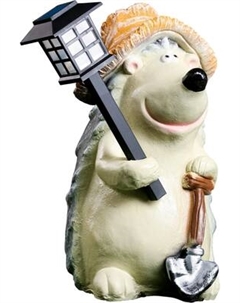 Садовая фигура-светильник Хорошие сувениры Ежик с фонарем / 4203377