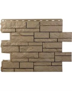 Сайдинг Альта-профиль Камень Шотландия ЭКО Бежевый