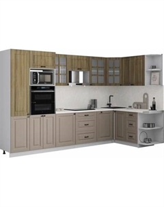 Кухонный гарнитур Интерлиния Мила Деко 1.68x3.2 PR