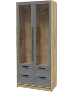 Шкаф с витриной Интерлиния Концепт Тренд КТ-ШВ2