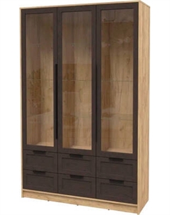 Шкаф с витриной Интерлиния Концепт Тренд КТ-ШВ3