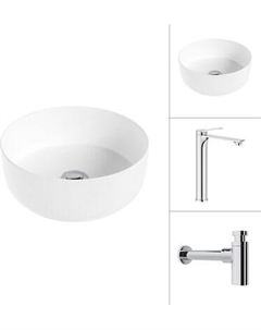 Умывальник со смесителем Lauter 21499-31 + Rio 21AM12672 с сифоном 21635CH