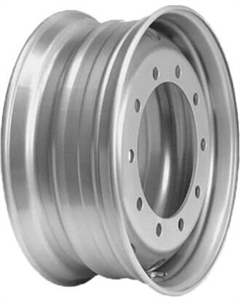 Штампованный диск Asterro 2239D 22.5x11.75" 10x335мм DIA 281мм ET 135мм Серебро