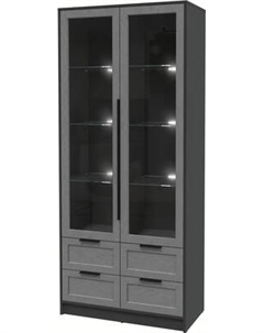 Шкаф с витриной Интерлиния Концепт Тренд КТ-ШВ2 с подсветкой