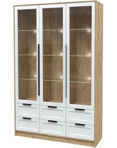 Шкаф с витриной Интерлиния Концепт Тренд КТ-ШВ3 с подсветкой