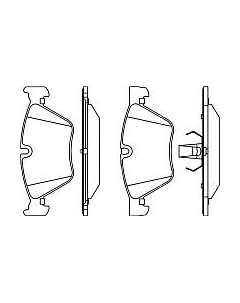 Тормозные колодки Bosch 0986494705