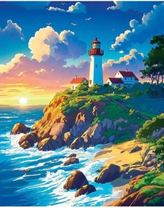 Набор алмазной вышивки Феникс+ Маяк / 70836 Feniks