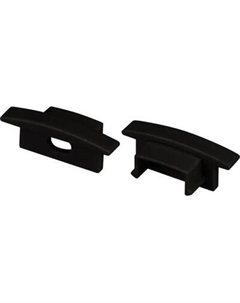 Заглушка для профиля Arlight LINE-2308-F BLACK с отверстием / 040320