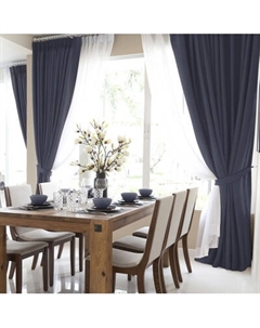 Комплект штор Волшебная ночь Рогожка 165x270см / 721877