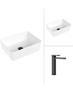 Умывальник со смесителем Lauter 21674B + Cascade 21СК0655BS