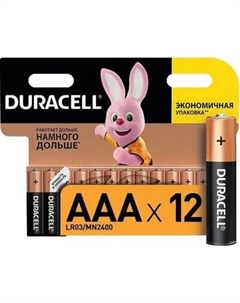 Комплект батареек Duracell AAA LR3 LR3 В12/К12