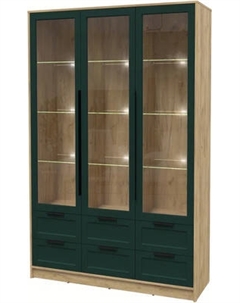 Шкаф с витриной Интерлиния Концепт Тренд КТ-ШВ3 с подсветкой