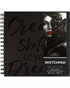 Скетчбук Феникс+ Черная кошка / 70192 Feniks