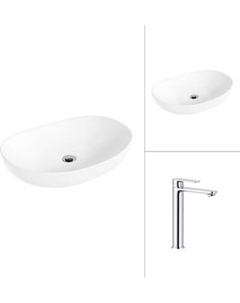 Умывальник со смесителем Lauter 21502 + Moon 21СK81691C