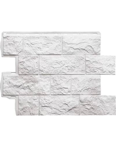 Фасадная панель Альта-профиль ЭКО Туф Белый