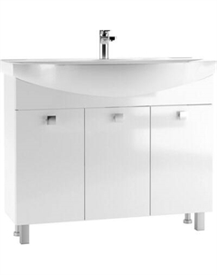Тумба под умывальник Айсберг Элеганс 105 Мега без ящика