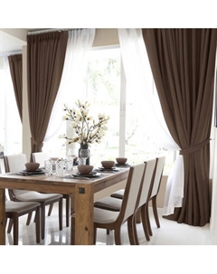 Комплект штор Волшебная ночь Рогожка 165x270см / 721881