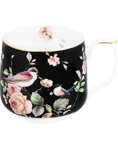 Кружка Elan Gallery Певчие птички на черном / 730858 Elan gallery