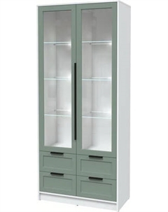 Шкаф с витриной Интерлиния Концепт Тренд КТ-ШВ2 с подсветкой