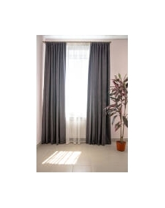 Комплект штор Decoretto Канвас серый КСГ-K111