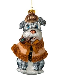 Елочная игрушка Erich Krause Decor. Шнауцер Шерлок Холмс / 56239 Erich krause