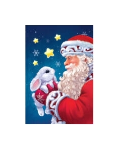 Картина по номерам Школа талантов Дед Мороз с кроликом / 7915491