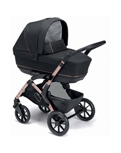 Универсальная коляска Tris Smart (3 в 1, черный/розовый) Cam