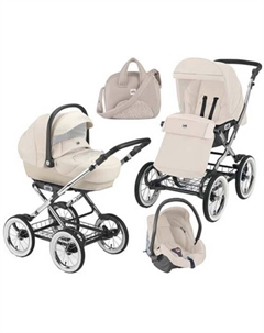 Универсальная коляска Tris Linea Classy (3 в 1, бежевый) Cam