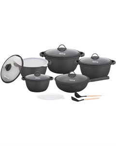 Набор кухонной посуды FL-S022YE (черный) Feisilang