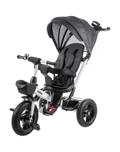 Трехколесный велосипед с ручкой 6688 (серый) Nino