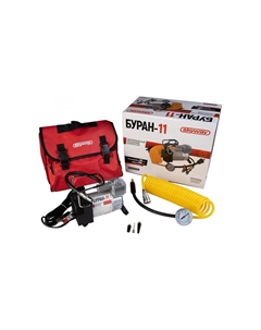 Компрессор металлический БУРАН-11 с крокодилами Skyway