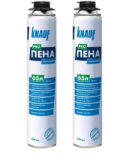 Пена профессиональная всесезонная монтажная 65л 900 г (12 шт/упак) Knauf