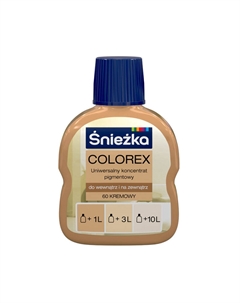 Паста колеровочная  Колорекс №60 кремовая 100мл Sniezka