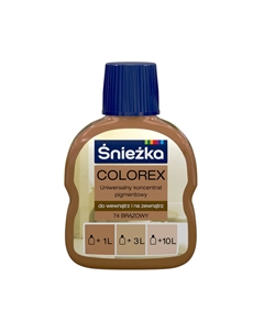 Паста колеровочная  Колорекс №74 коричневая 100мл Sniezka