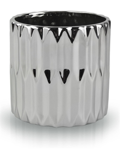 Горшок керамический 09.118.14, 14*15 см, серебро Polnix