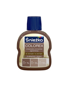 Паста колеровочная  Колорекс №75 темно-коричневая 100мл Sniezka