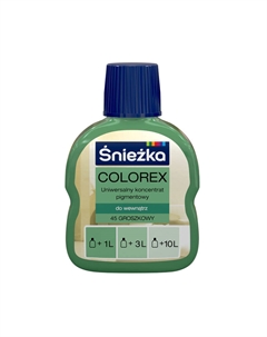 Паста колеровочная  Колорекс №45 салатовая 100мл Sniezka