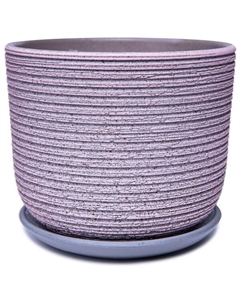 Горшок бетон. Лоза розово-серый бук №1, 10,1х12х12 Композит