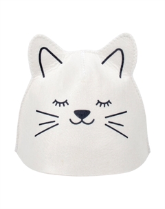 Шапка для бани и сауны детская "Котенок", войлок Hot pot