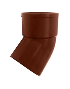 Отвод водосточной трубы 45г 80мм коричневый Variform north