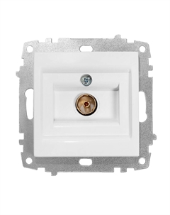 Zena/Vega бел. Розетка TV (без рамки) 609-015600-246 El-bi