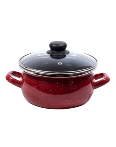 Кастрюля 2,5л "Красный гранит", арт. 1-2425112 Сантэкс