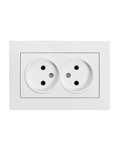 Vega бел. Розетка 2-гн. б/з 510-015630-908 El-bi