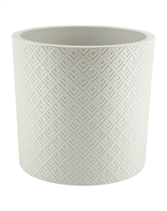 Кашпо ЭТНА, D380мм, 24л, белый ротанг Idea