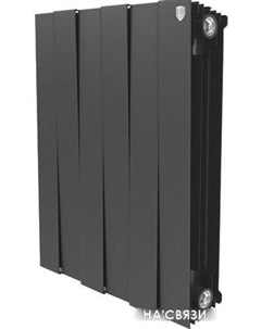 Биметаллический радиатор PianoForte 500 Noir Sable (5 секций) Royal thermo