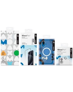 Чехол для телефона Protection Bundle Set для iPhone 16 MXAP24STGS Momax