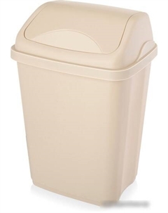 Мусорное ведро Ultra EP589 (10 л, серо-бежевый) Эльфпласт