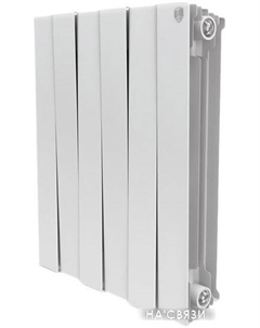 Биметаллический радиатор PianoForte 500 Bianco Traffico (7 секций) Royal thermo